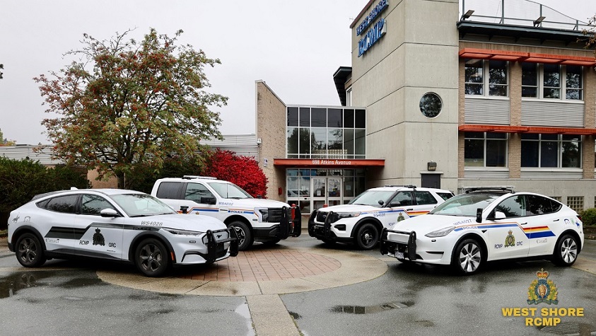 West Shore RCMP Electric vehicles and New light bar